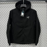 25/26  Archaeopteryx Black Thickened Assault  Hooded Windbreaker#RK1101 (加厚冲锋衣）