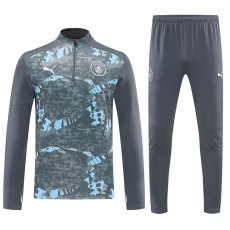 25/26 Man City Dark Grey Half Pull Tracksuit  (半拉链)