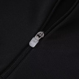 25/26 Bayern Black Half Pull Tracksuit #B2553 (半拉链)