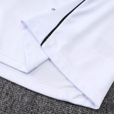 25/26 Man Utd White  Half Pull Tracksuit #B2537 (半拉链)