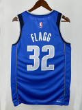 Dallas Mavericks FL AGG  #32  Blue  Top Quality Hot Pressing NBA Jersey
