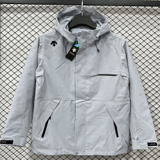 25/26 DESCENTE Grey Thin  Assault  Hooded Windbreaker #H002