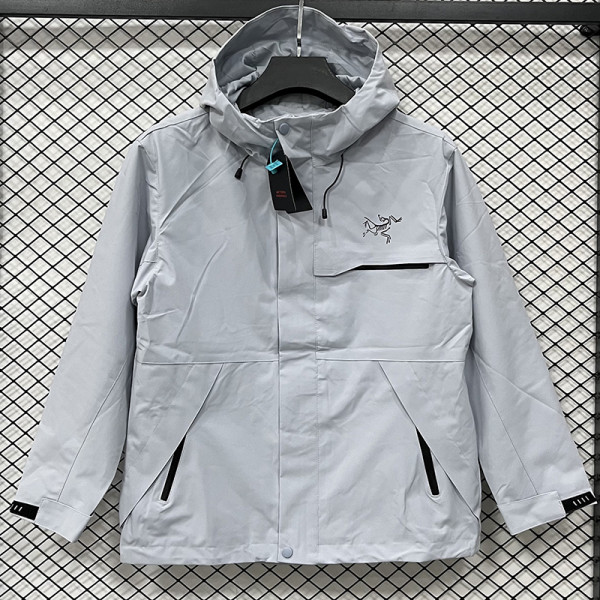 25/26 Archaeopteryx Grey Thin  Assault  Hooded Windbreaker #H003