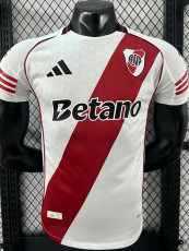 25/26 River Plate Home   Player Version Soccer Jersey广告版