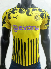 25/26 Dortmund  Home Special Edition Player Version  Soccer Jersey(胸前粉色广告）