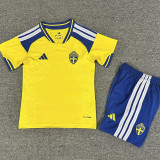 26/27 Sweden Home Kids Soccer Jersey