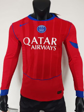 25/26 PSG Third Player Version Long Sleeve  Soccer Jersey