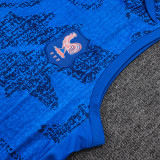 25/26 France Blue Tank top and shorts suit#D25136