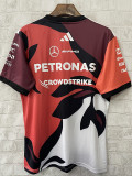 2025 F1 Mercedes Maroon Racing Suit(圆领)