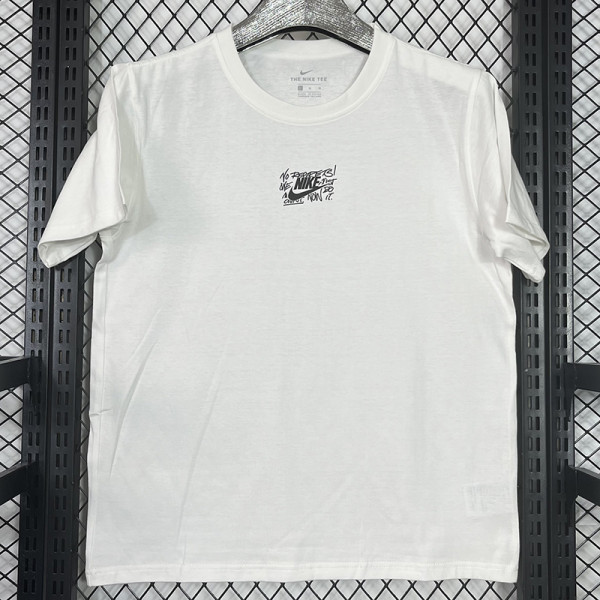 2025 T258  Graffiti NK White  Pure Cotton T-shirt