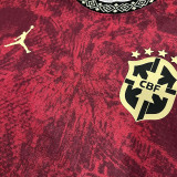 26/27 Brazil Special Edition Maroon Player Version Soccer Jersey