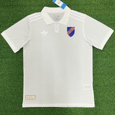25/26 Colo-Colo 100th Anniversary Edition White T-shirt（蓝色队标）