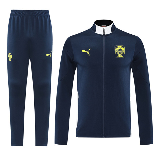 25-26 Portugal Stone Blue Jacket Tracksuit#01