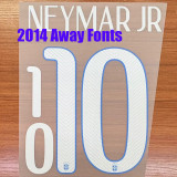 2014 Brazil Away Signature Retro Soccer Jersey(签名版）