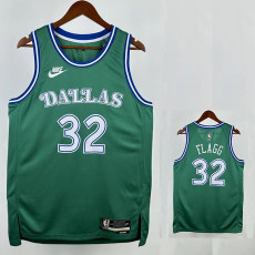 25/26 Dallas Mavericks FL AGG #32 Green Royal EditionTop Quality Hot Pressing NBA Jersey