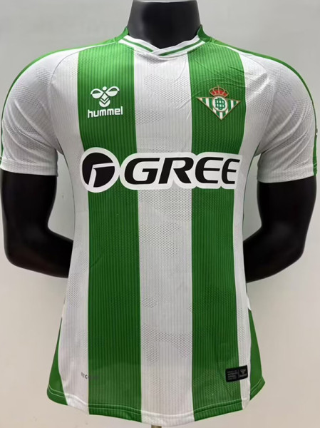 25/26 Real Betis Home   Player Version  Soccer Jersey
