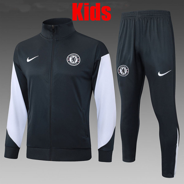 25/26 CHE Dark Grey Jacket Kids Tracksuit #E2570童装