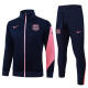 2526  BAR Dark Blue(Pink sleeves) Jacket Tracksuit #A2567