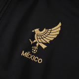 25/26 Mexico Gold Cup Black Retro Kids Jacket Tracksuit#A2531童装
