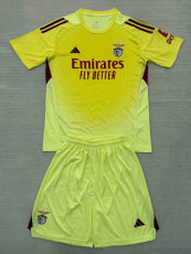 25/26  Benfica  Goalkeeper Yellow  Kids Soccer Jersey
