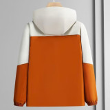 25/26 BAR Orange &White  Hooded Windbreaker