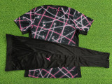 25/26 PSG Black Purple  Player Version Training Shirts&Long Pants