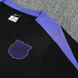 25/26 BAR Black & Purple Training Short Suit (肩膀紫色）