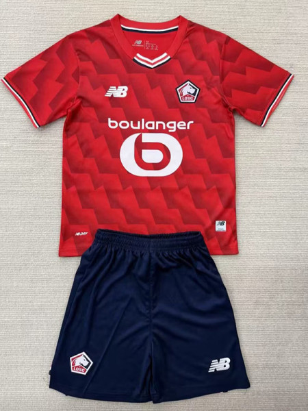 25/26  Lille Home Kids Soccer Jersey