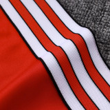 25/26 Man Utd Red  Half Pull Tracksuit #B2511 (半拉链)