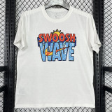 2025 T256  Summer Breeze  White  Pure Cotton  T-shirt