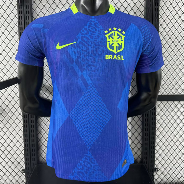 25-26 Brazil Away  Player Version Soccer Jersey（带星）