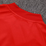 25/26  ARS Red  Kids Half Pull Tracksuit #E2524 (半拉链)