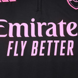 25/26 ARS Black Kids Half Pull Tracksuit #E25187(童装半拉链)