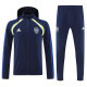 25/26 Boca Juniors Royal Blue Hooded Windbreaker Tracksuit
