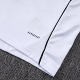 25/26 Man Utd White  Half Pull Tracksuit #B2537 (半拉链)