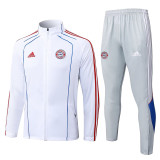 25/26 Bayern White Jacket Tracksuit# A2551