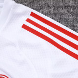 25/26  Bayern White  Training Short Suit#D2594(两边红）