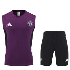 25/26 Man Utd  Purple Tank top and shorts suit