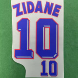1998 France Away Player Version Retro Soccer Jersey(右胸带小字)
