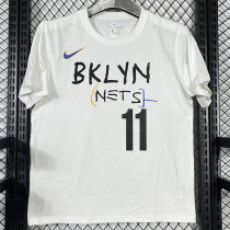 2025 T252  Nets IRVING # 11 NK White  Pure Cotton T-shirt