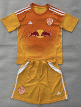 25/26 Leeds United Goalkeeper Orange Kids Soccer Jersey