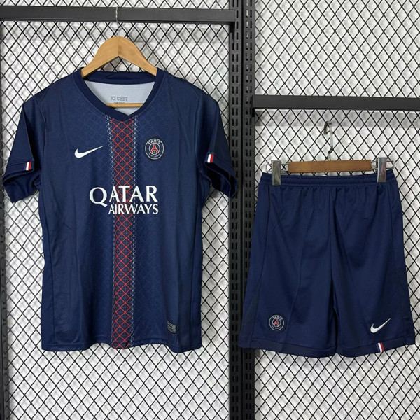 25/26 PSG Home Kids Soccer Jersey