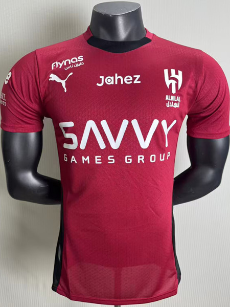 25/26 Al-Hilal Red Player Version Soccer Jersey