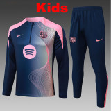25/26 BAR Curve inkjet Kids Half Pull Tracksuit# E25173 (童装半拉链)