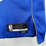 Dallas Mavericks FL AGG  #32  Blue  Top Quality Hot Pressing NBA Jersey