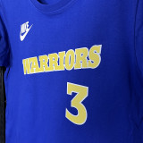 2025 T259 Warriors  PAUL #3 NK Blue  Pure Cotton T-shirt