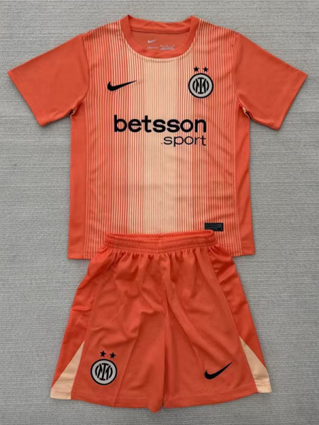 25/26 INT Goalkeeper Orange  Kids Soccer Jersey