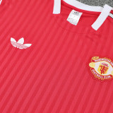 25/26 Man Utd Retro Red Pink Training Shorts Suit