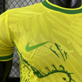 25-26 Brazil Yellow Peace Dove Special Edition  Player Version Soccer Jersey