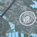 25/26 Man City Dark Grey Half Pull Tracksuit  (半拉链)